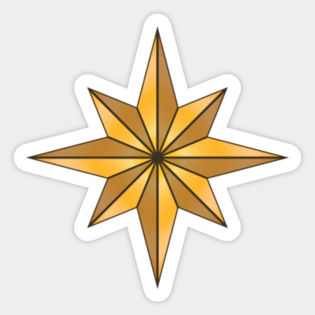 Captain Marvel - Star - Captain Marvel - Sticker | TeePublic